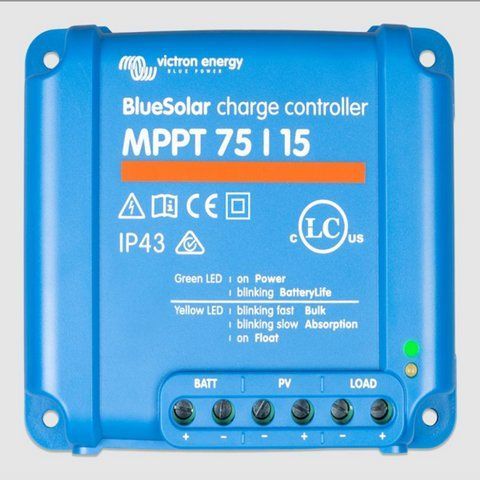 Контролер зарядуVICTRON ENERGY BLUESOLAR MPPT 75/15-TR (15A, 12/24В) 14990 фото